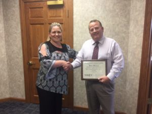 Dunlap honored for service on MRCF board