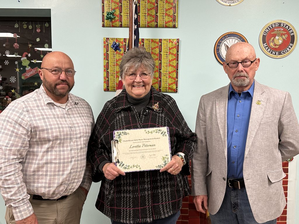 Loretta Peterman receives award for Environmental stewardship